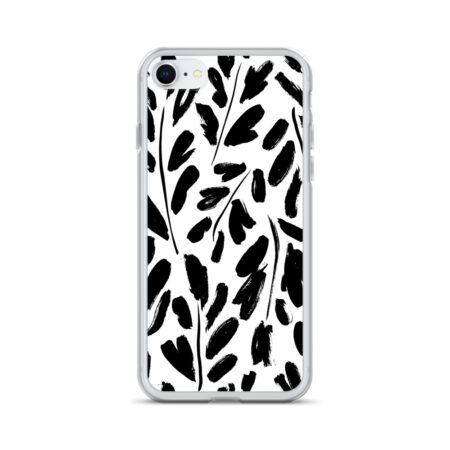 Monochrome Brushstroke iPhone Case
